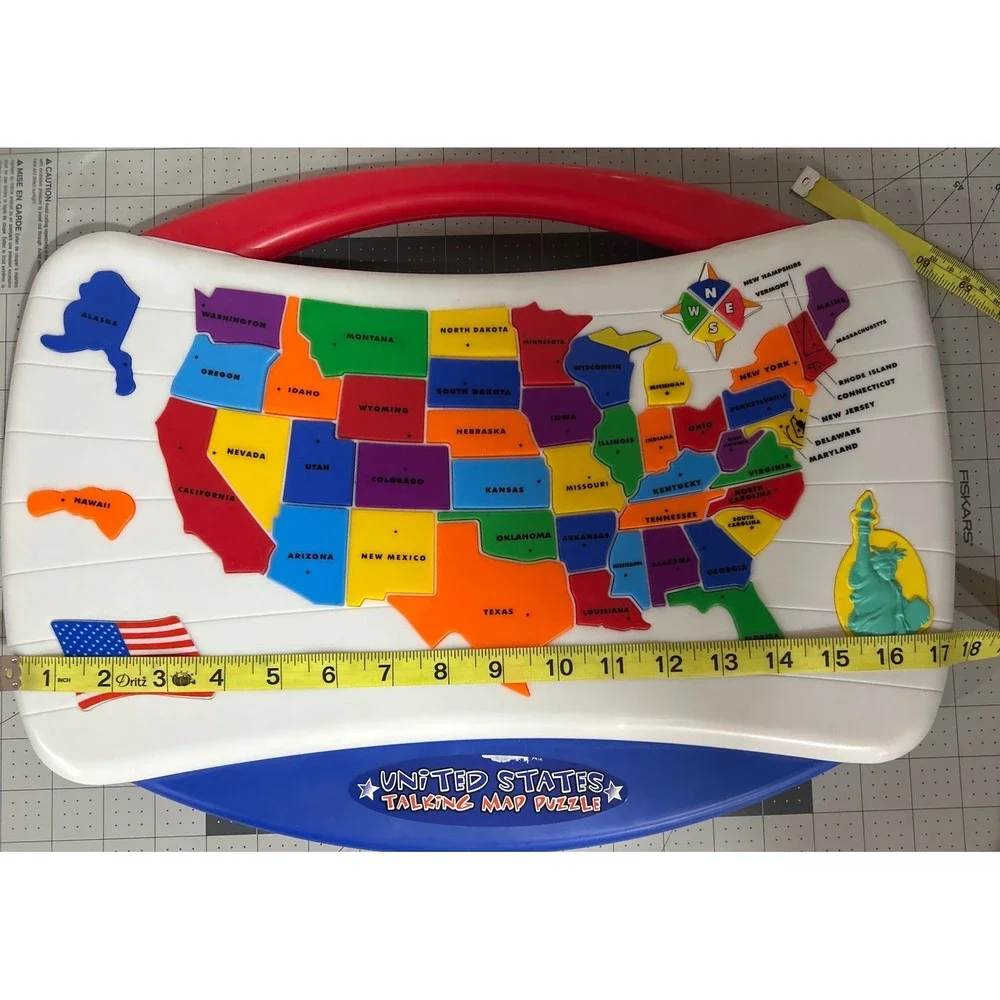 Tek Nek United States Talking Map Puzzle Educational Geography Toy Kids
